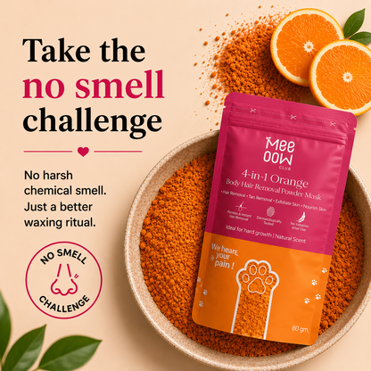 Meow Club 10-Min Painless Body Wax Powder with Spoon | Smooth Hair Removal | Duo Pack (Buy 2 & Save More)